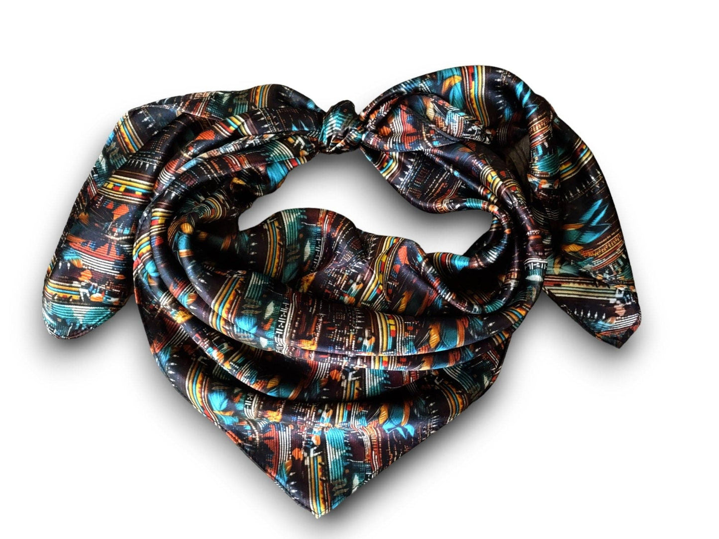 100% SILK Textured Native Wild Rags