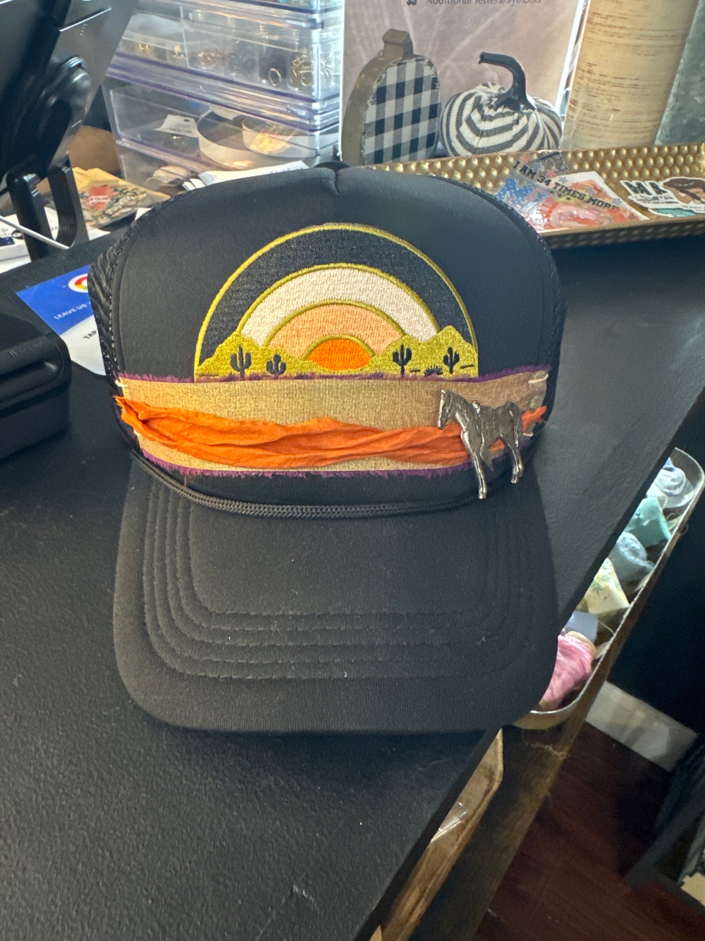 Riding into the Sunset Trucker Hat