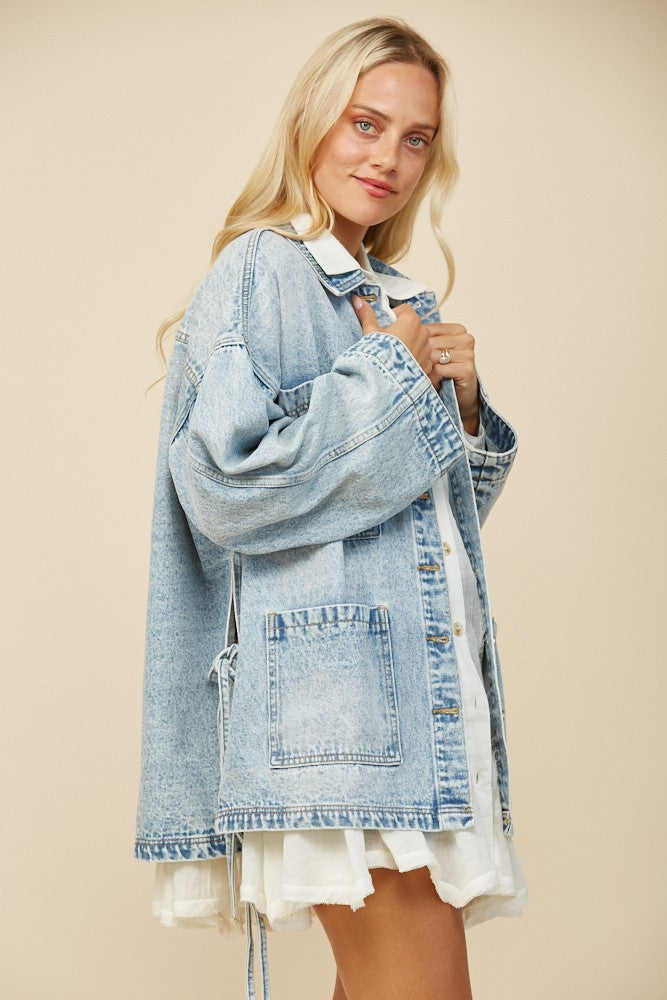 Boho Babe Oversized Denim Jacket