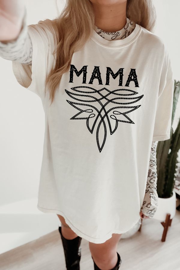 Mama Boot Stitch Tee