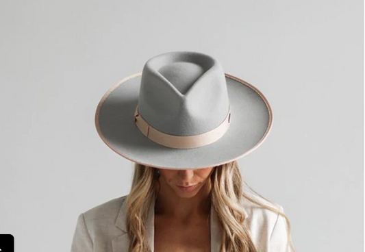 Monroe Rancher Hat - Light Grey (Pricing does not include custom hat band)