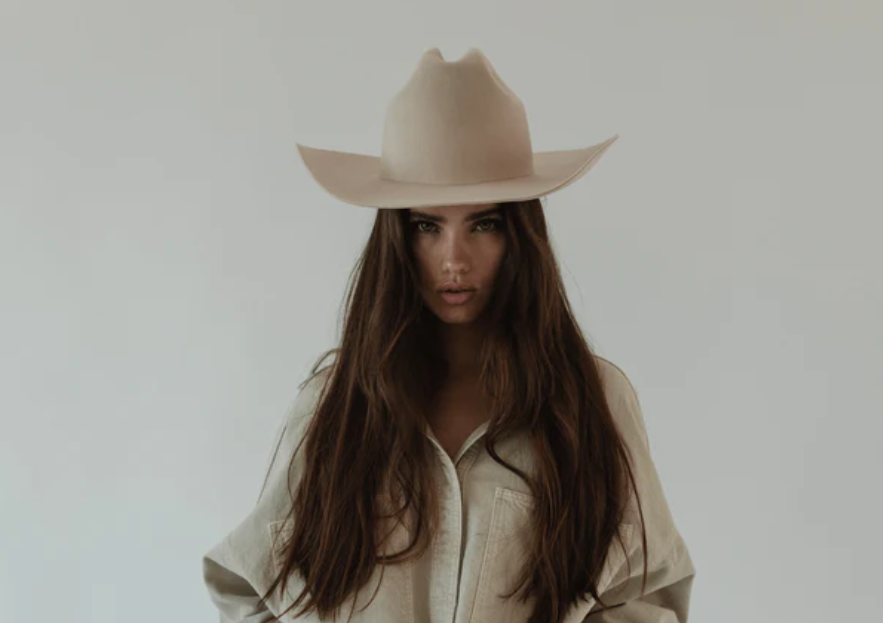 Teddy Cattleman Hat - Cream (Pricing does not include custom hat band)